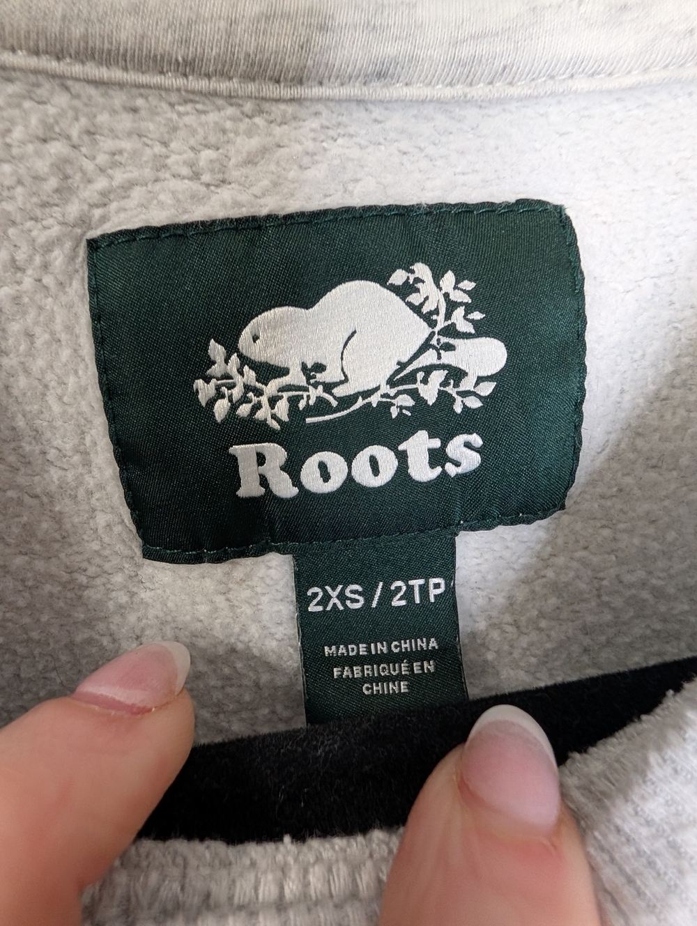 Roots Outdoors Mushroom Embroidered Crewneck Sweatshirt Gray XS Cozy Cottagecore - Picture 4 of 7